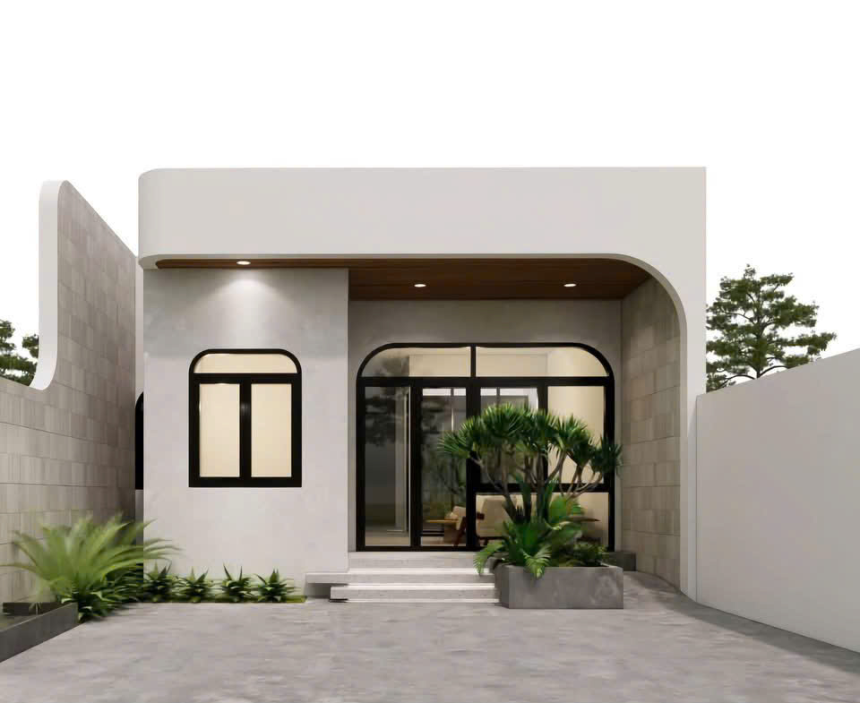 Nhà 1 tầng diện tích 6x25m hiện dại
