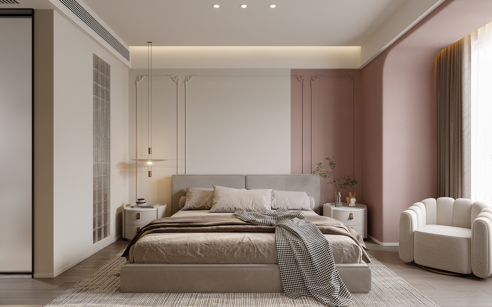 20+ mẫu thiết kế nội thất phòng ngủ theo phong cách Wabi sabi thịnh hành năm 2025