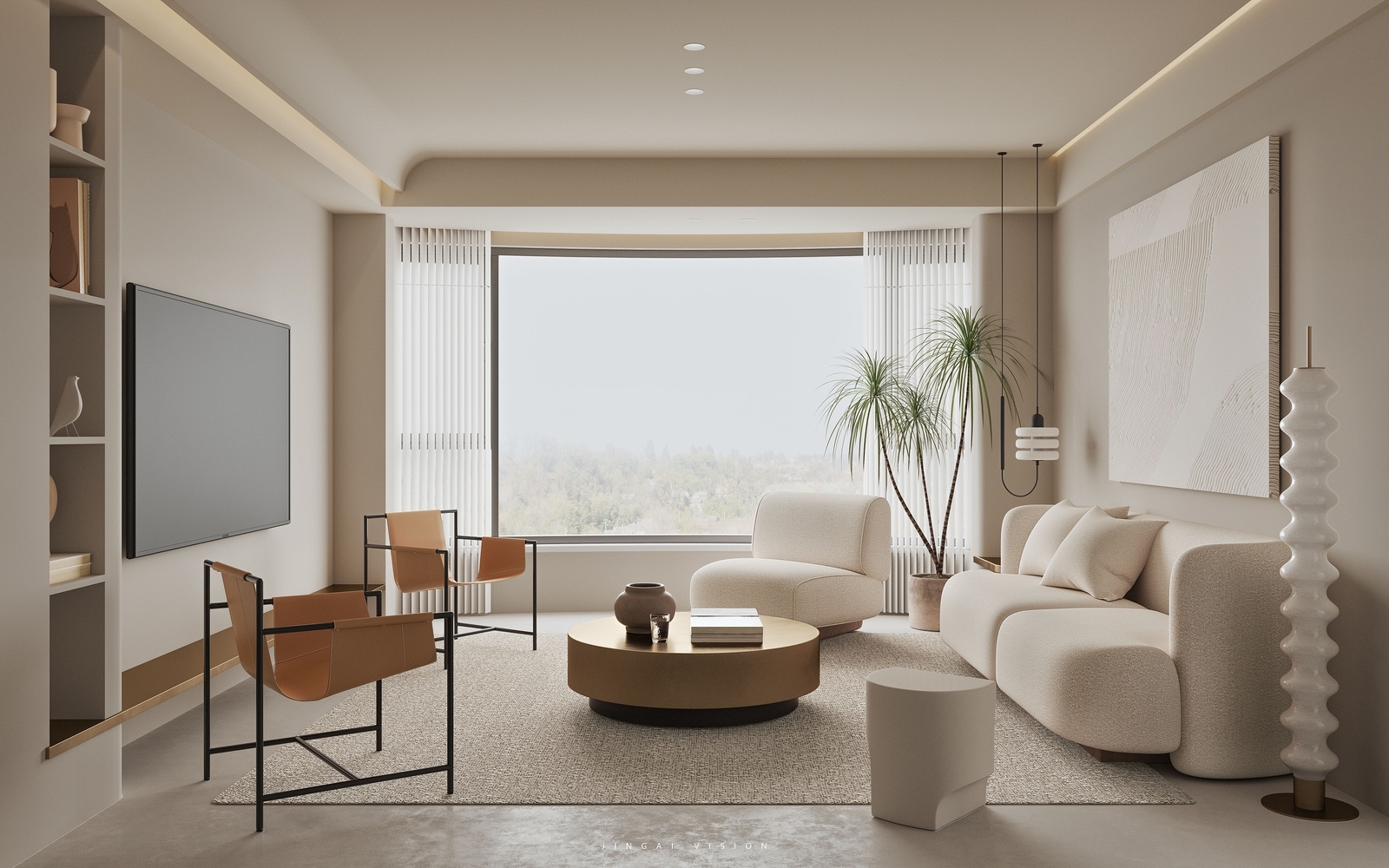 Mẫu thiết kế nội thất theo phong cách Wabi sabi dành cho chung cư